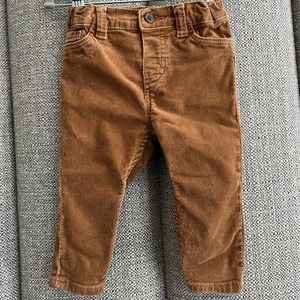 Zara Toffee Corduroy Pants, 9-12 months